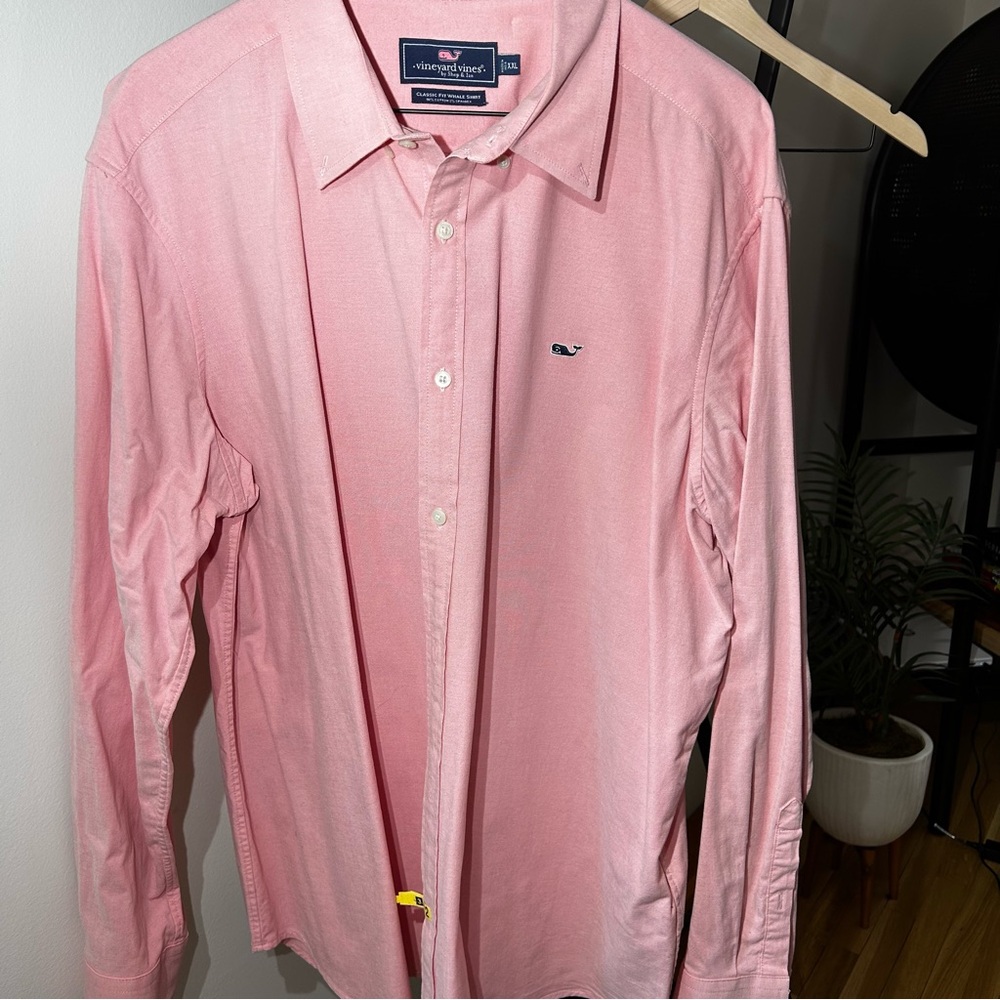 Vineyard Vines pink button down shirt Mens size XXL